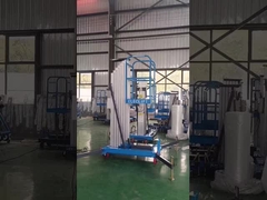 منصة رفع من الألومنيوم آمنة ذاتية الدفع رف واحد للرجل مع حماية من الإفراط